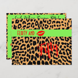Convites Flirty 50th Turning 50th Festa de aniversário