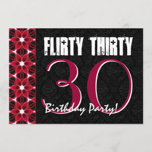 Convites Flirty Party Pink and Black