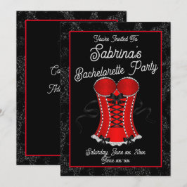 Convites Flirty Red Corset