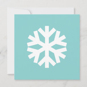 Convites Floco de neve azul
