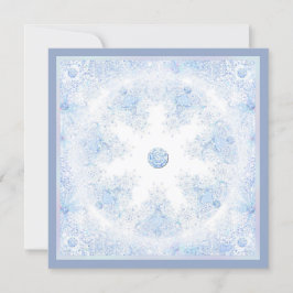 Convites Floco de neve azul-gelo