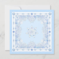 Floco de neve azul-gelo