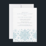 Convites Floco de neve branco-Festa de aniversário azul 60<br><div class="desc">Flocos de neve de cor azul muito elegantes criam uma bonito borda ao longo do final deste convite de aniversário para adultos. A design moderna e minimalista tem uma sensação aberta e arejada. A estética contemporânea apelará a pessoas de todas as idades.</div>