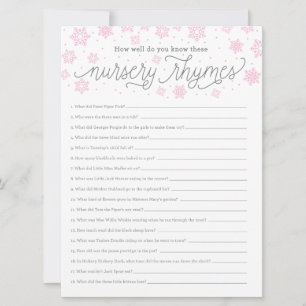 Convites Floco de Neve do Jogo do chá de fraldasFloco de Ne