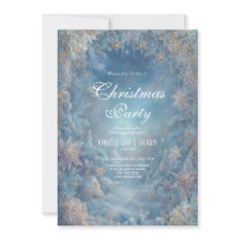 Floco de Neve Dourado Azul Gélido Floral Casamento