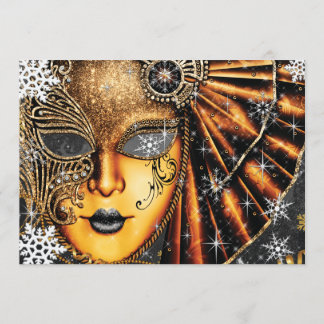 Convites Floco de neve Festa de Ano novo de inverno