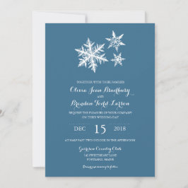 Convites Flocos de neve de gelo de inverno | Casamento
