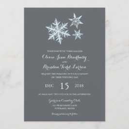 Convites Flocos de neve de gelo de inverno | Casamento