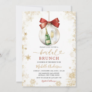 Convites Flocos de Neve Dourados Babador de Natal Brunch de