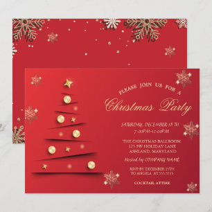 Convites Flocos de neve Dourados, Companhia de Bolas de Ár