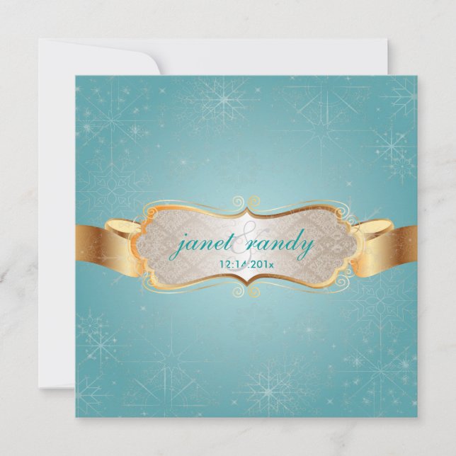 Convites Flocos de neve PixDezines, Eventos de inverno (Frente)