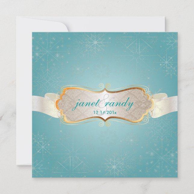 Convites Flocos de neve PixDezines, Eventos de inverno (Frente)