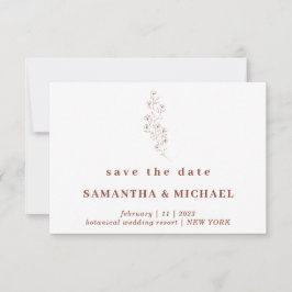 Convites Flor Boho Terracota Indie Salve o casamento