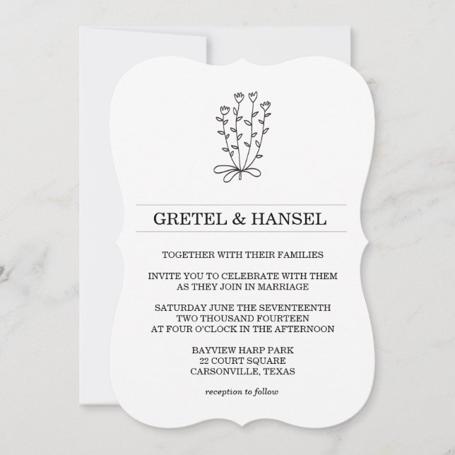 Convites flor botânica (Frente)