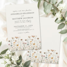 Flor de Campo Bege Boho Casamento Floral