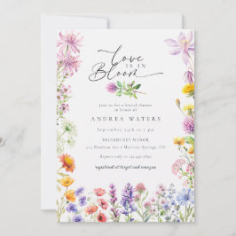 Convites Flor de Campo da Primavera Verão | Chuveiro de Noi