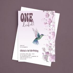 Convites Flor de Cerejeira Onederful 1º Aniversário