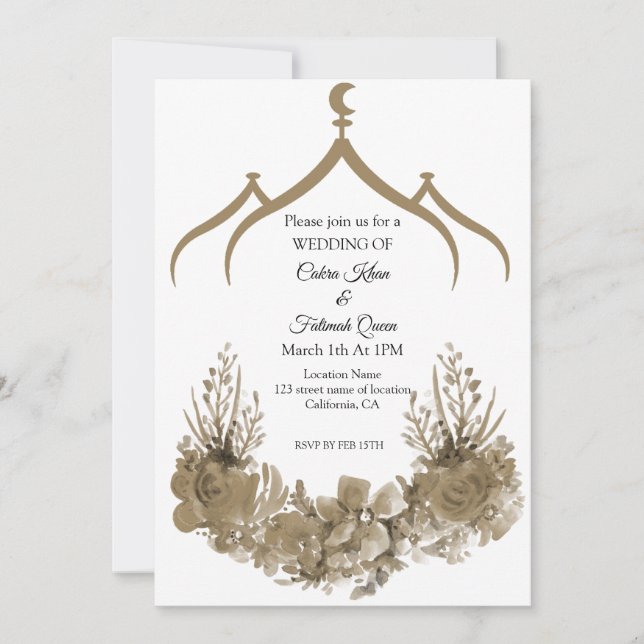 Convites Flor de Mesquita (Frente)