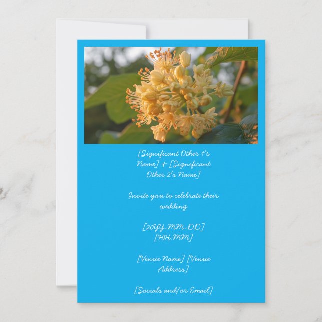 Convites Flor de Pau-Brasil (AI) Hora Dourada (Frente)