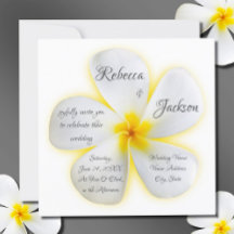 Flor de Plumeria Branca com Amarelo, Casamento,