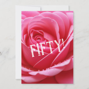 CONVITES FLOR DE ROSA VERMELHA DE ANIVERSÁRIO PERSONALIZADO