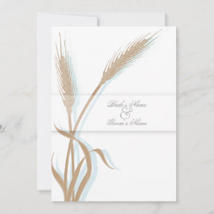 Convites flor de trigo Casamento vintage