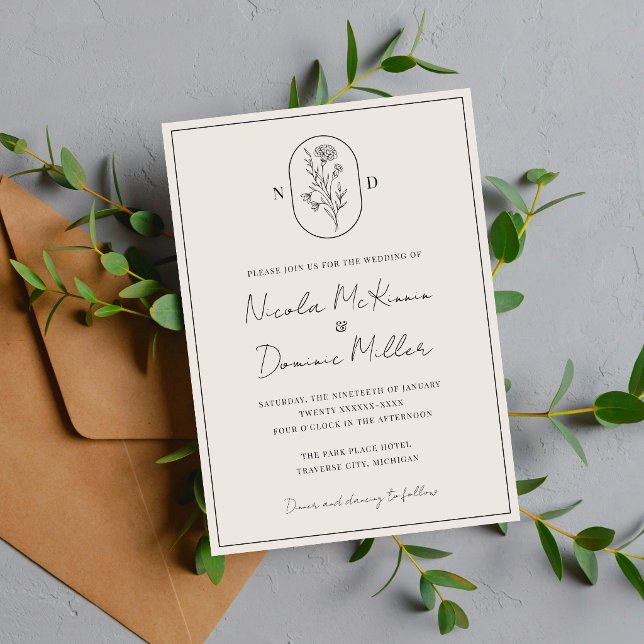 Convites Flor do Mês | Janeiro | Casamento Totalmente Perso (Criador carregado)