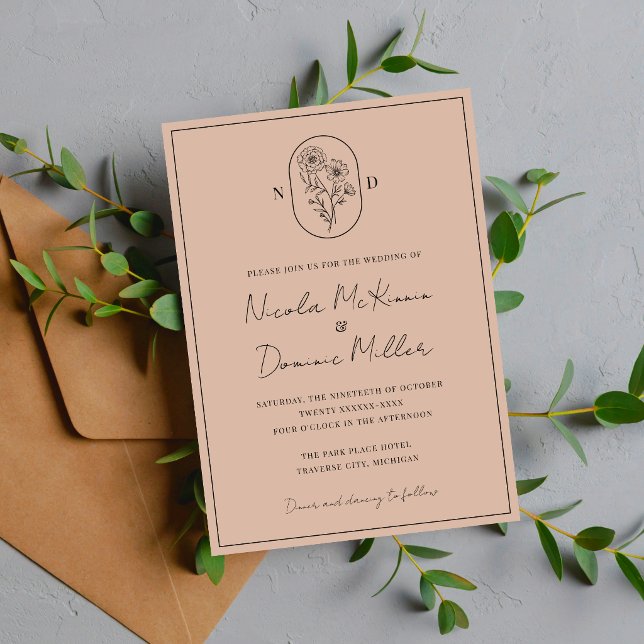 Convites Flor do Mês | Outubro | Casamento Totalmente Perso (Criador carregado)