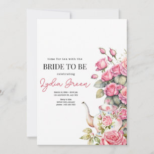 Convites Flor do Partido Bridal do Chá do chá de panela