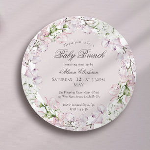 Convites Flor doce de ervilha Brunch elegante