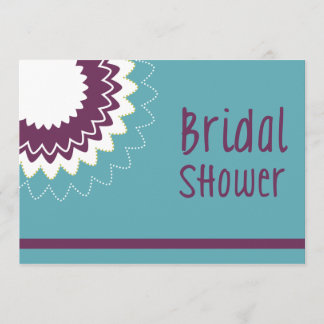 Convites Flor em chamas - Roxo e Verde