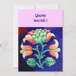 CONVITES FLOR ESTILIZADO/PINCO VERMELHO VERMELHO LARANJA AZ