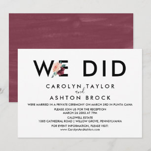 Convites Flor que rotula o marrom de   nós fizemos a