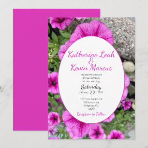 Convites Flor Rosa Elegante