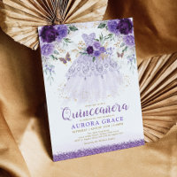 Flor Roxo Quinceañera Princesa Borboleta