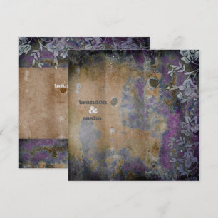 Convites Flor rústica do GC Lusciously DarkPurple