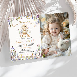 Convites Flor Selvagem Foto De Aniversário De Uma Garota Co