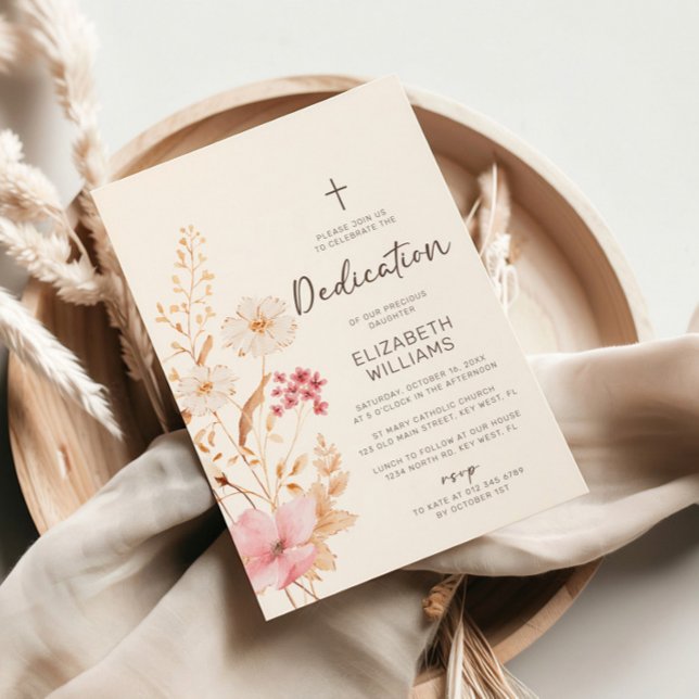 Convites Flor Selvagem Moderna | Dedicação do Jardim Botâni (Criador carregado)