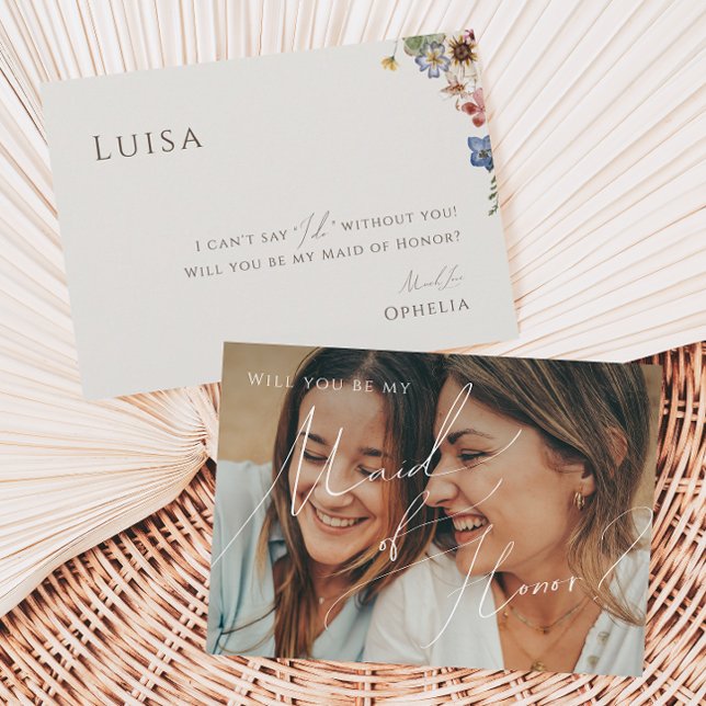 Convites Flor selvagem | Placa de Madrinha de casamento de  (Criador carregado)