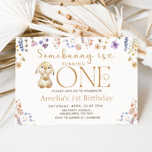 Convites Flor Selvagem Um Coelhinho Está Transformando Um p