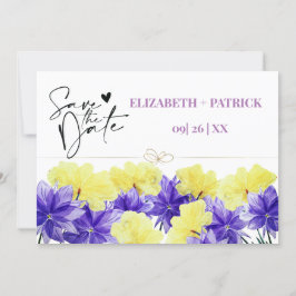 Convites Flor silvestre roxo rapsódia salvar a data