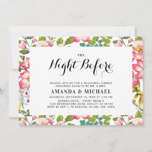 Convites Flor Tropical   Jantar de Ensaio de Casamento Mode