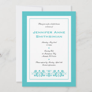 Convites Flora Bee Bridal Shower Invitation