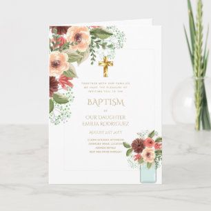 Convites Florais BAPTISMO 4pg - Programa