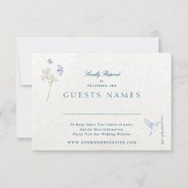 Convites Florais Clássicos de inverno CÓDIGO QR RSVP