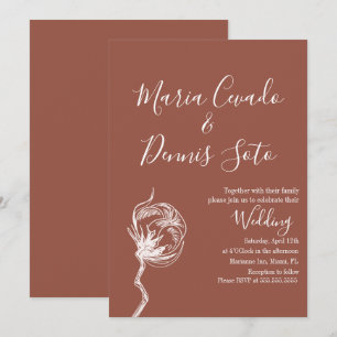 Convites Florais Desenhados Manuais Casados Convocação do