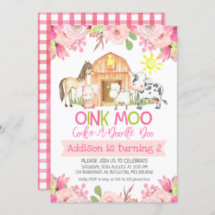 Convites florais do aniversário dos animais de