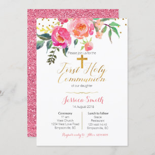 Convites Florais em Primeira Sagrada Comunidade