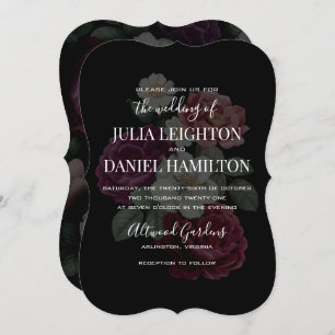 Convites Florais escuros