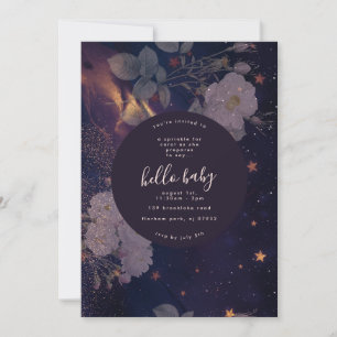 Convites Florais escuros Bloomias Roxas Dramáticas CHÁ